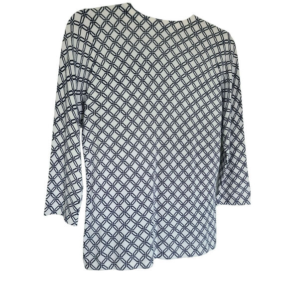 J.McLaughlin Lightweight Sweater Modal Cotton Top 1/4 Button Front Size S NWOT - Picture 5 of 6